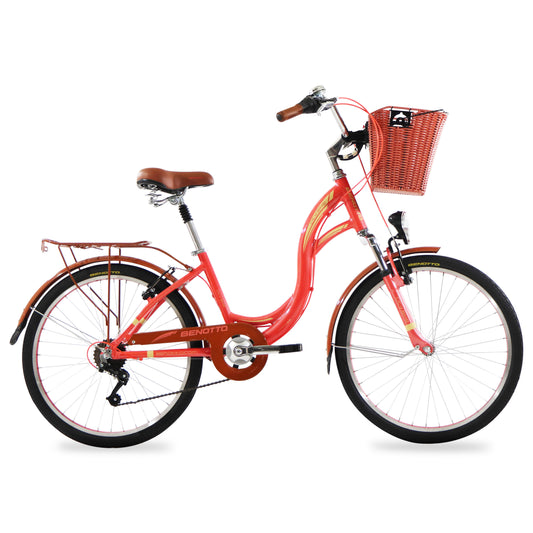 BENOTTO CITY BIKE R24 ALU NARANJA